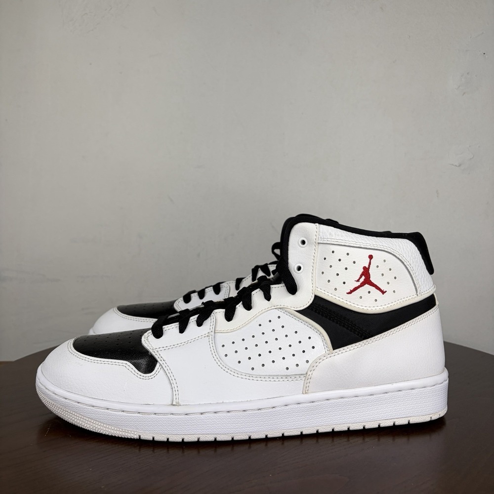 Nike Air Jordan Access Shoes Men's 13 White Black Basketball Sneaker AR3762-101